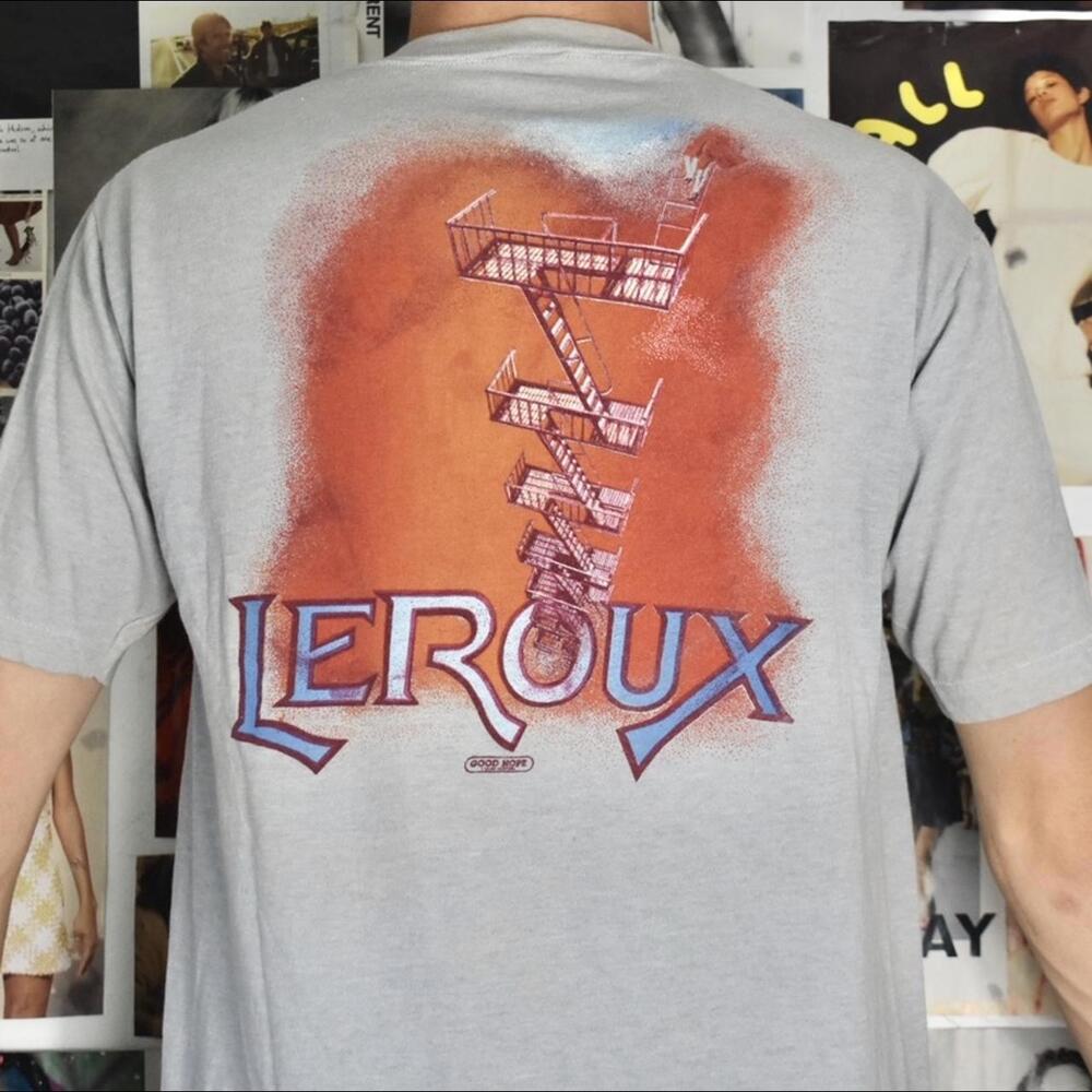 Vintage 1983 LeRoux tour tee shirt.